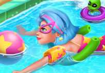 Galaxy Girl Swimming Pool