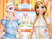 Elsa And Anna Work Dress Up