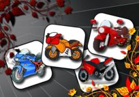 Cartoon Motorbikes Memory