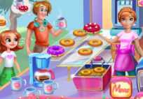 Annie Cooking Donuts