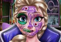 Elsa Scary Halloween Makeup